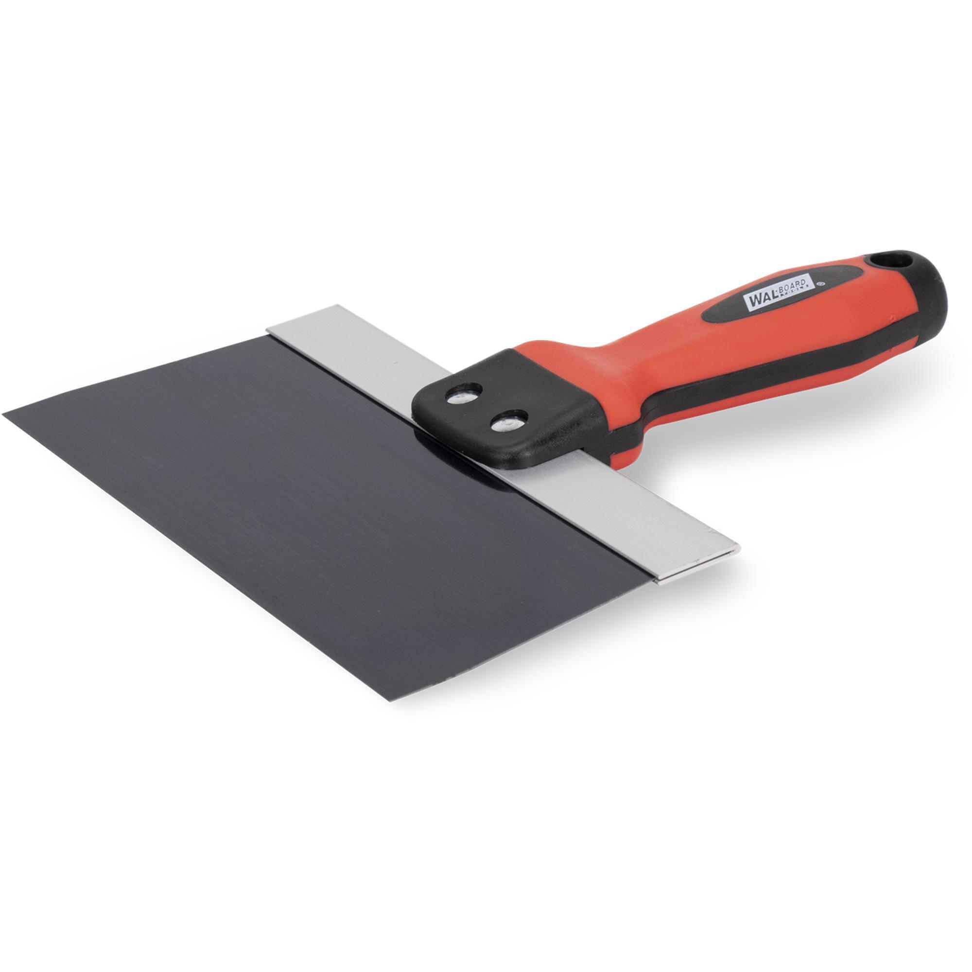 Wal-Board Taping Knife — 8in., Blue Steel Blade, Soft Grip Handle, Model# 019-038